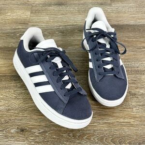Adidas | Navy Suede Grand Court Alpha Sneakers Size Women’s 7